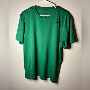 Nike dri- fit shirt size L green